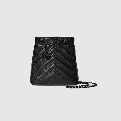 구찌 GG 마몽 나노 버킷백 블랙 856404