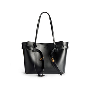 발렌시아가 벨 에어 토트백 미디엄 블랙