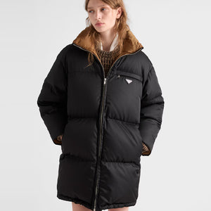 프라다 리나일론 벨트 다운 재킷 블랙 29D408