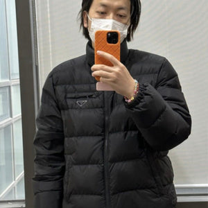 프라다 리나일론 숏 패딩 재킷 블랙 SGC993 (이동휘 착용)