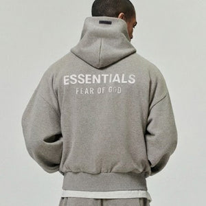 [국내배송] 피어오브갓 에센셜 클래식 핏 플리스 후드 집업 2color