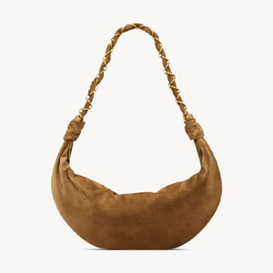 세인트로랑 스웨이드 아말리아 호보백 브라운 (김나영,차정원 착용)