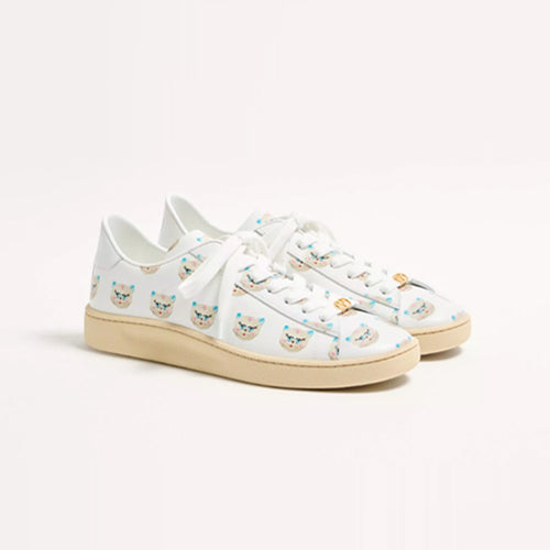 발렌티노 로이코 샤 드 라 메종 모티프 스니커즈 화이트