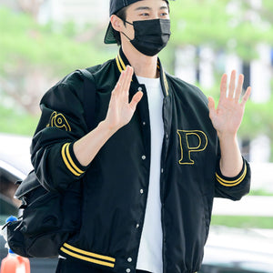 [국내배송] 프라다 오버사이즈 패치 봄버 재킷 2color (변우석 착용)