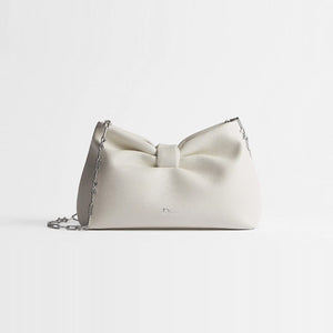 디올 램스킨 보우백 스몰 화이트