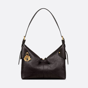 디올 플랫 매크로까나쥬 보야주 미디엄 백 블랙