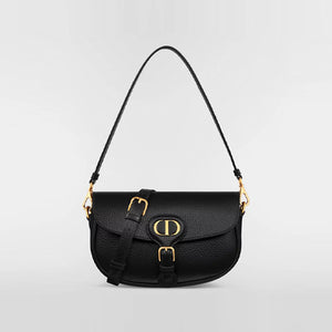 디올 그레인 가죽 자카드 바비 멀티캐리 백 블랙