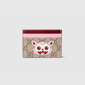 구찌 베스티즈 카드지갑 베이지/핑크 855373