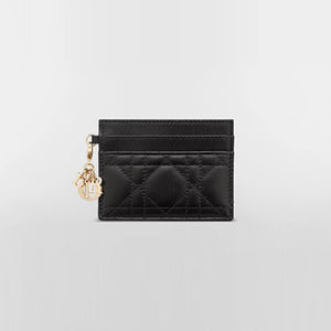 디올 레이디 디올 프리지아 카드지갑 블랙