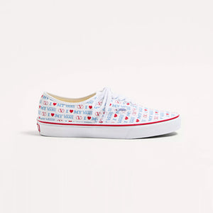 발렌티노 X 반스 러브 프린트 스니커즈 화이트/멀티