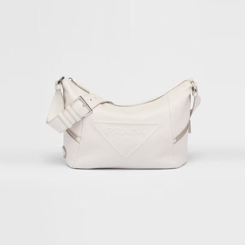 프라다 숄더 스트랩 가죽 크로스백 화이트 2VH165