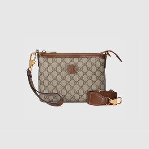 구찌 인터로킹 G 메신저백 브라운 760021