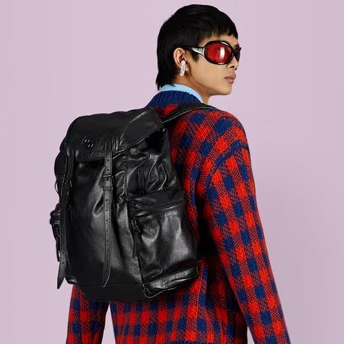 구찌 토널 더블 G 백팩 블랙 725657