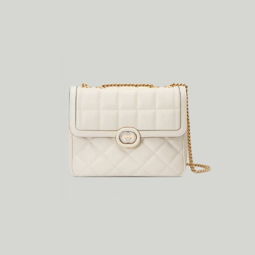 구찌 데코 스몰 숄더백 화이트 740834 (아이유 착용)