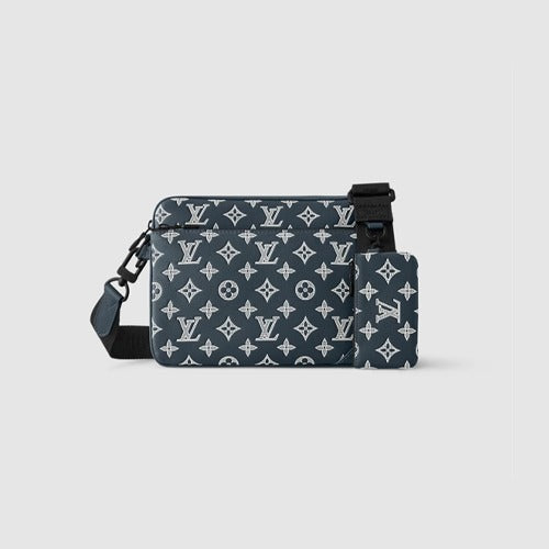 루이비통 트리오 메신저백 네이비 블루 M24753