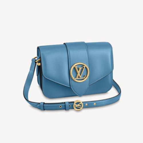 루이비통 퐁뇌프 크로스백 블루 오라쥬