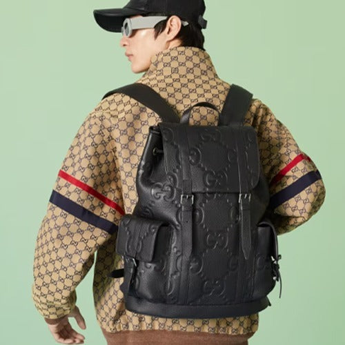 구찌 점보 GG 백팩 블랙 ‎625770