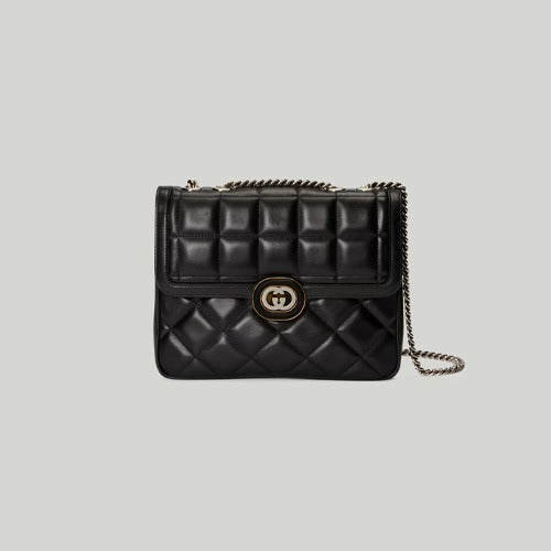 구찌 데코 스몰 숄더백 블랙 740834