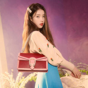구찌 디오니서스 스몰 숄더백 레드/핑크 (아이유 착용)