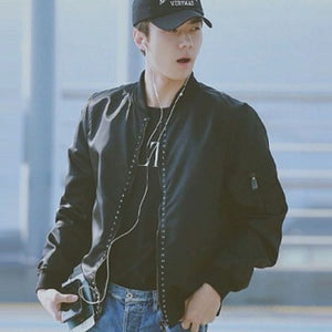 [국내배송/당일출고] 발렌티노 락스터드 블루종 블랙 (세훈, 이승기 착용)