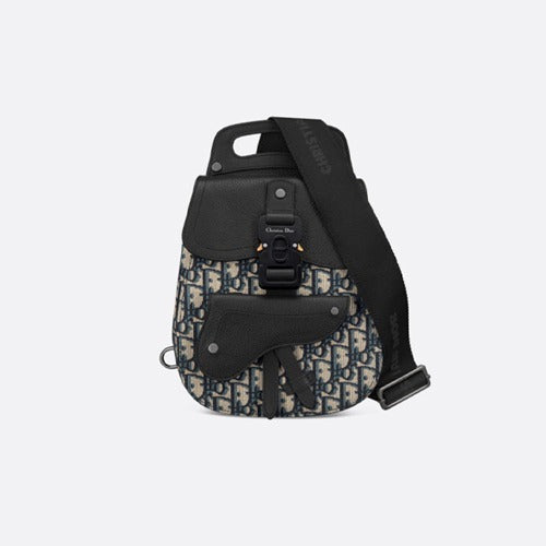 디올 오블리크 갤롭 미니 슬링백 베이지/블랙