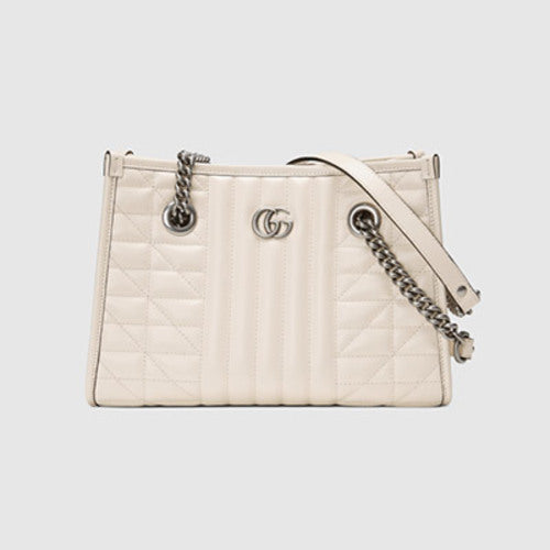 구찌 GG 마몽 스몰 토트백 화이트