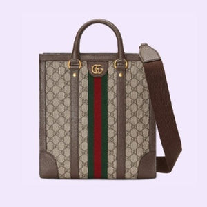 구찌 오피디아 미디엄 토트백 브라운 724685