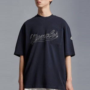 [국내배송] 몽클레어 레터링 로고 포켓 반팔티 2color
