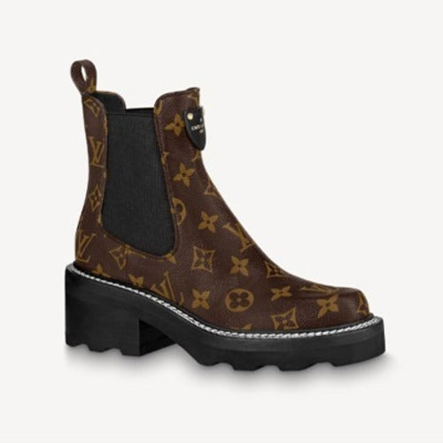루이비통 LV 보부르 앵클 부츠 브라운 1A8QCO