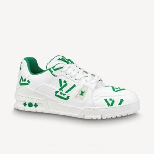 루이비통 LV 트레이너 스니커즈 화이트/그린 1AAGXJ
