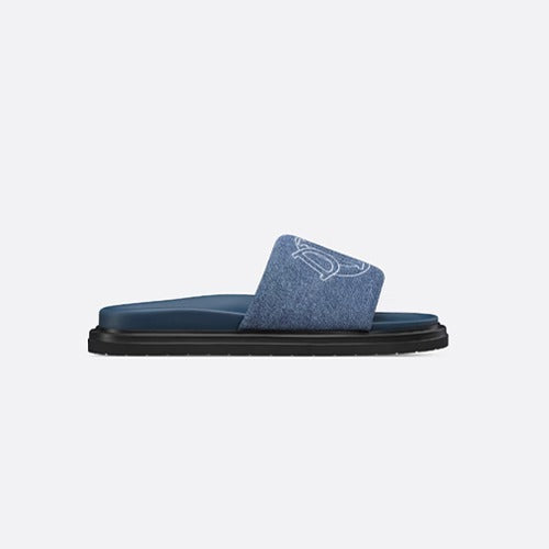 디올 데님 아쿠아 샌들 블루