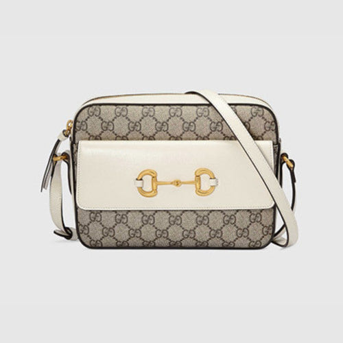 구찌 홀스빗 1955 스몰 숄더백 베이지/화이트