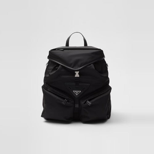 프라다 리나일론 및 가죽 듀얼 백팩 블랙 2VZ108 (모델 홍태준 착용)