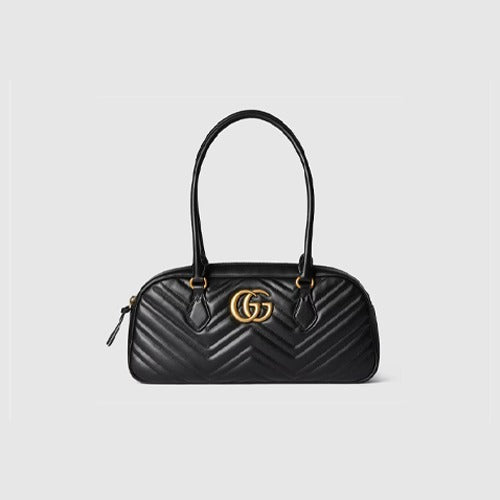 구찌 GG 마몽 미디엄 탑 핸들백 블랙 795218