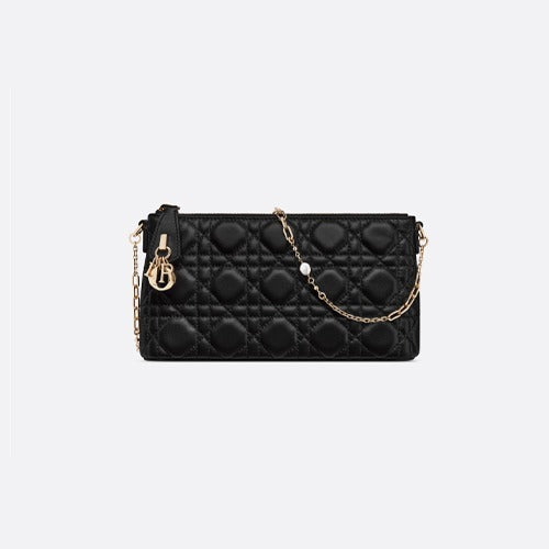 디올 까나쥬 30 몽테인 미디 미니백 블랙