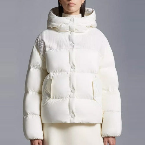 몽클레어 자슈어 숏 다운 패딩 자켓 화이트