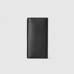 구찌 GG 엠블럼 바이폴드 엠보스 장지갑 블랙 ‎818955