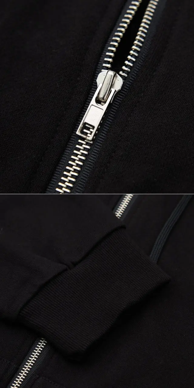 스투시 베이직 후드 집업 블랙 판매 제품 실사