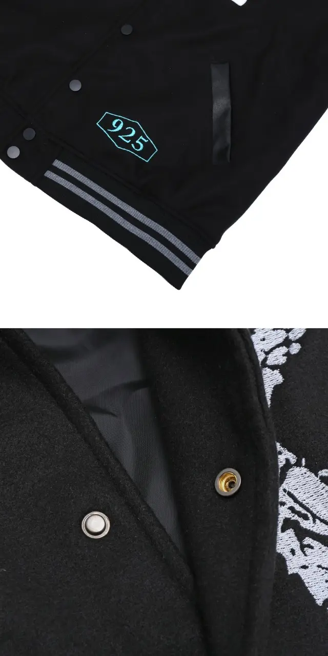 나이키 x 티파니 바시티 자켓 블랙 판매 제품 실사