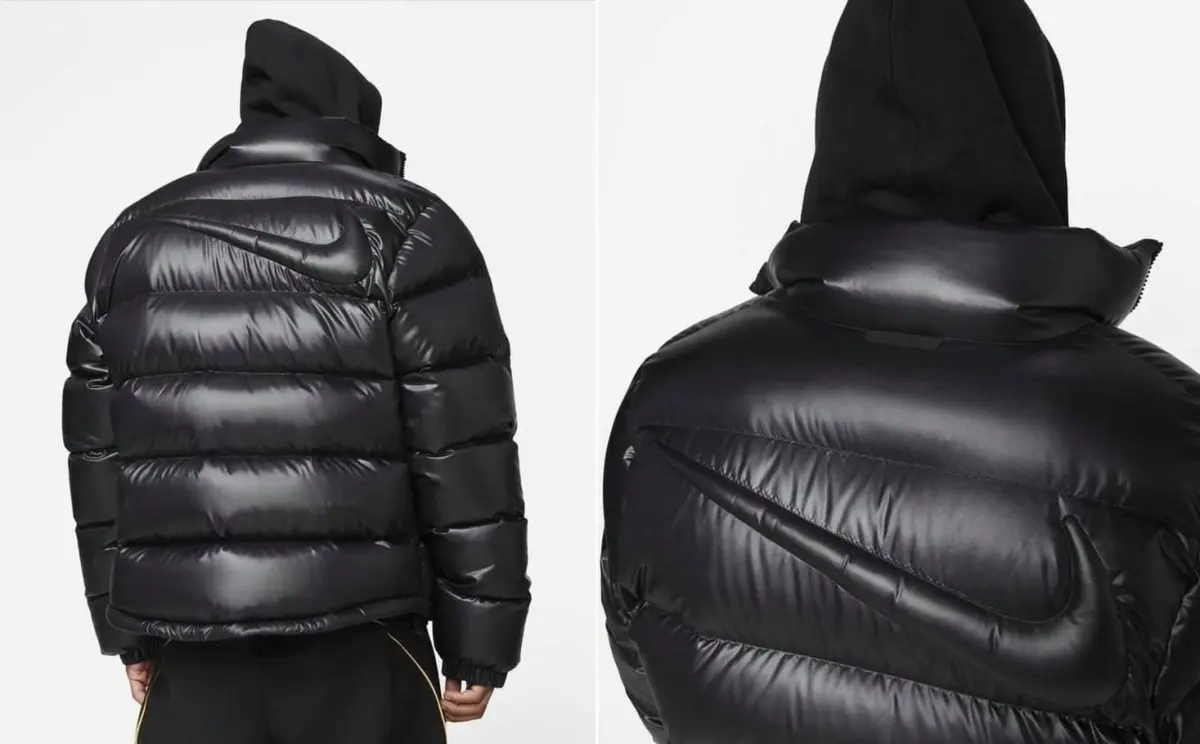 나이키 x 드레이크 녹타 푸퍼 패딩 블랙 정품 참고 이미지