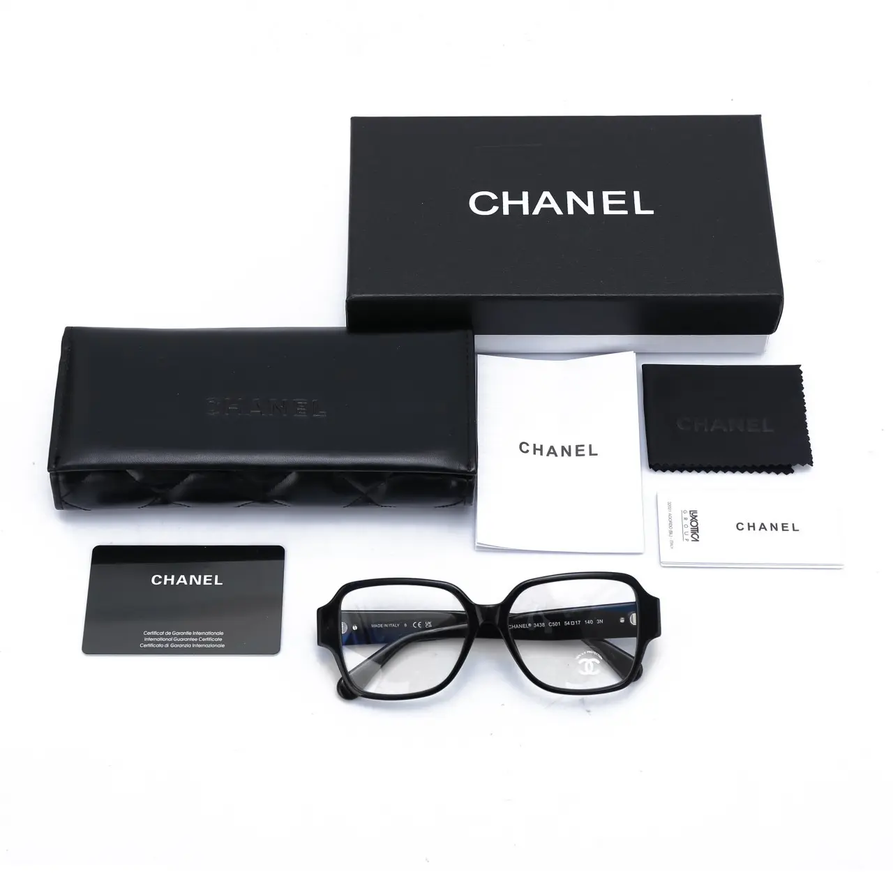 [국내배송] 샤넬 3438 안경 블랙 (GD 착용) 판매 제품 실사