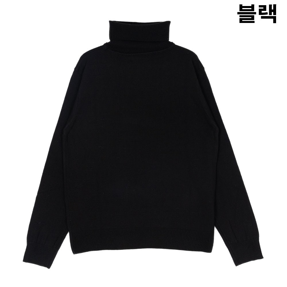 [국내배송] 아미 스몰 패치 터틀넥 4컬러 판매 제품 실사