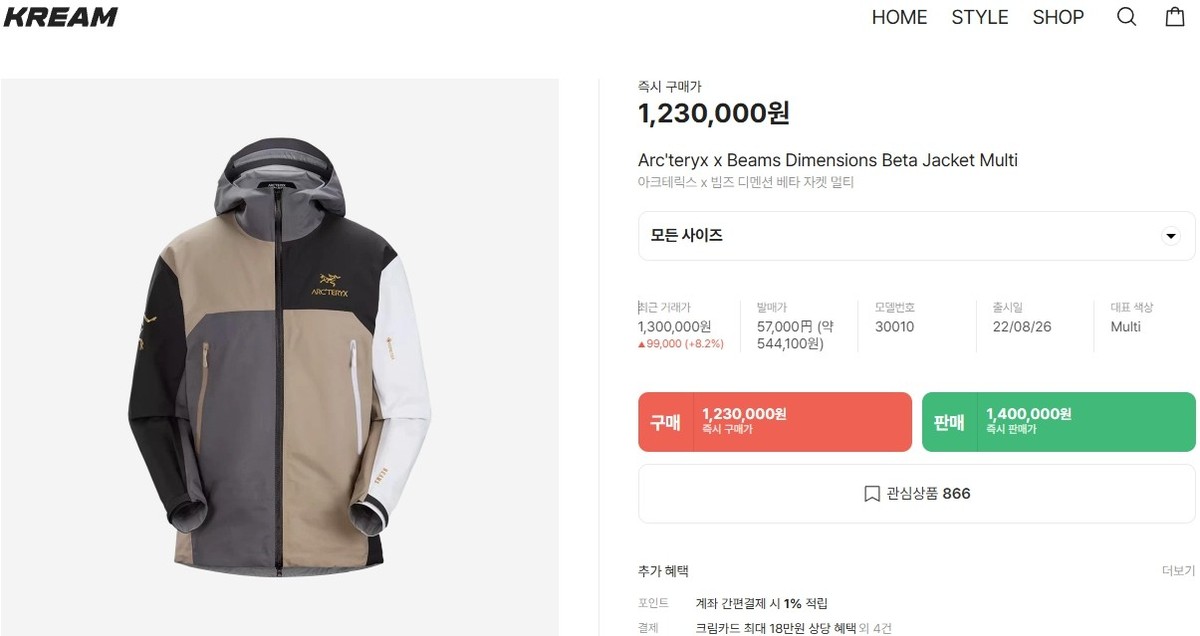 아크테릭스 x 빔즈 디멘션 베타 자켓 참고자료