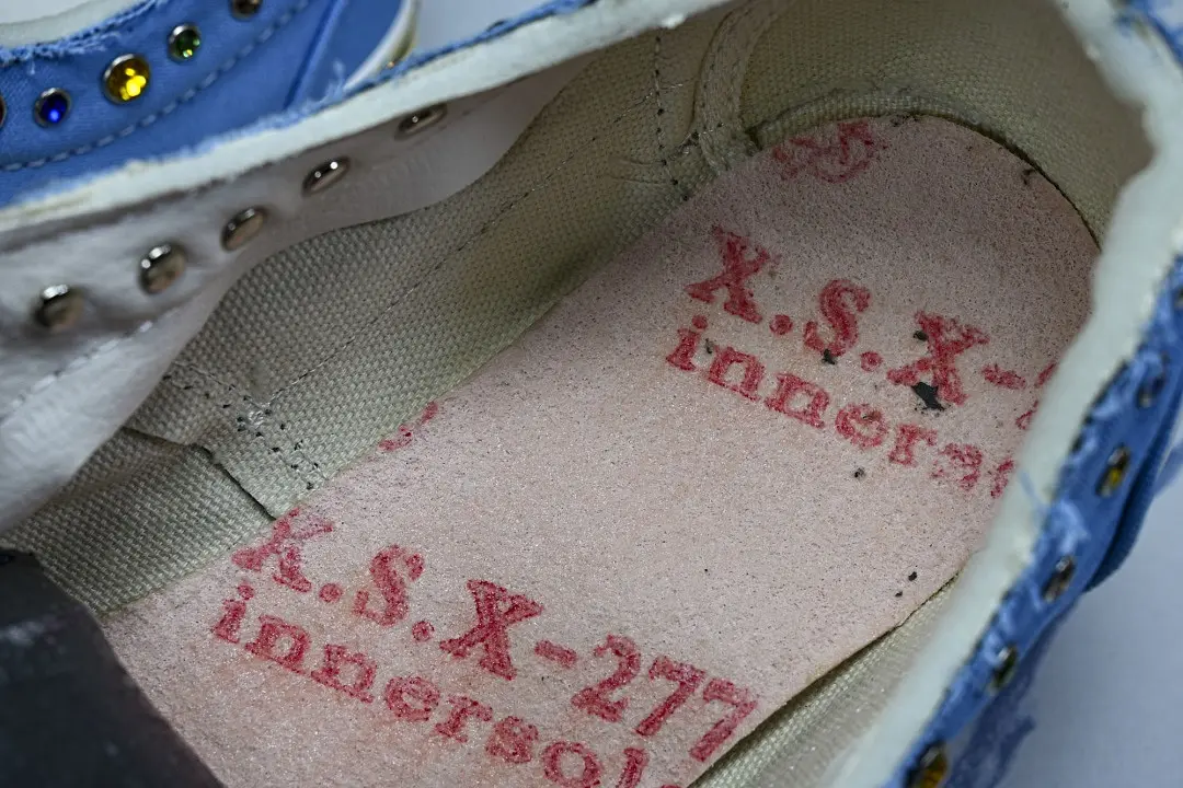 사토시 나카모토 x 반스 에라 95 럭키 참스 블루 판매 제품 실사